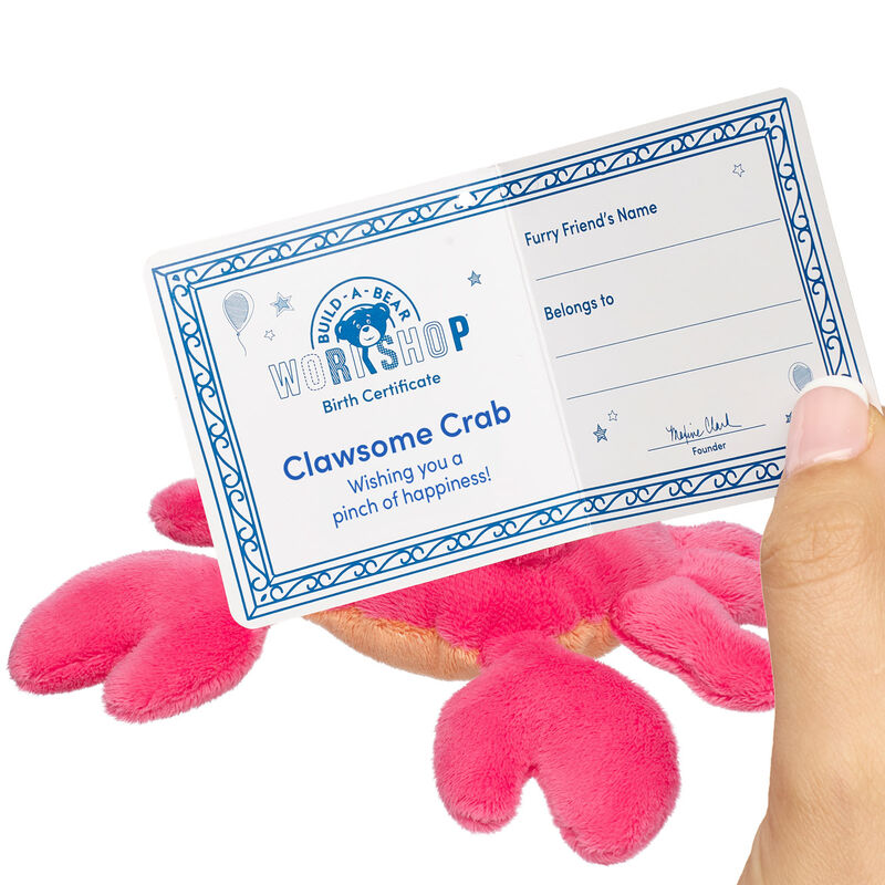 Build-A-Bear Mini Beans® Clawsome Crab Stuffed Animal - Limited Edition!