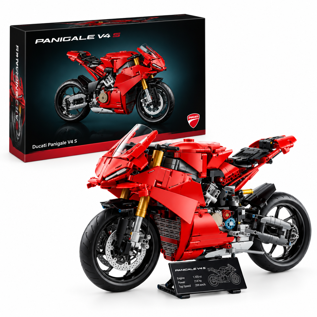 Clayton's Toys Ducati Panigale V4 S Motorcycle Building Set 42202