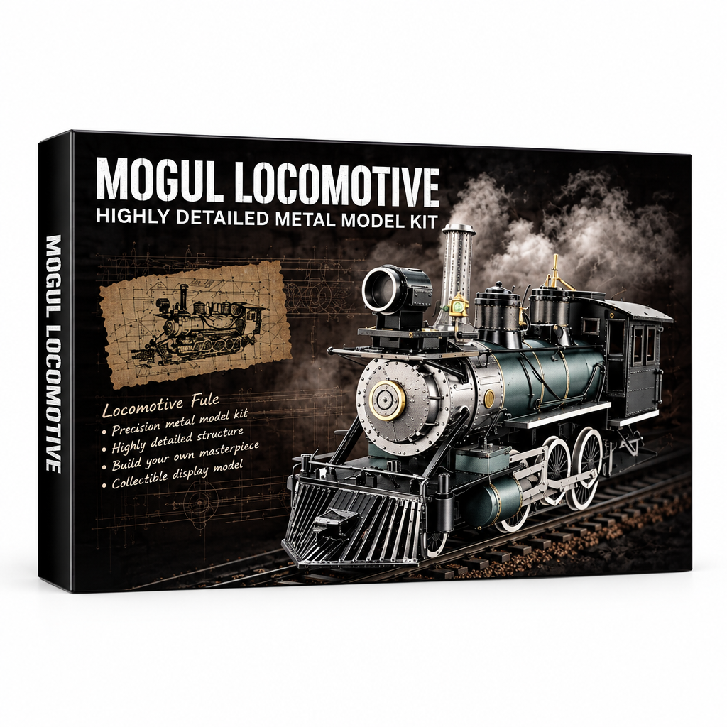 Clayton's Toys 3D Metal Puzzle Mogul Steam Engine Locomotive Model