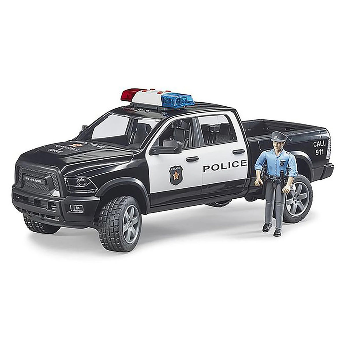 Clayton's Toys 1/16 Police Ram 2500 with Policeman Officer