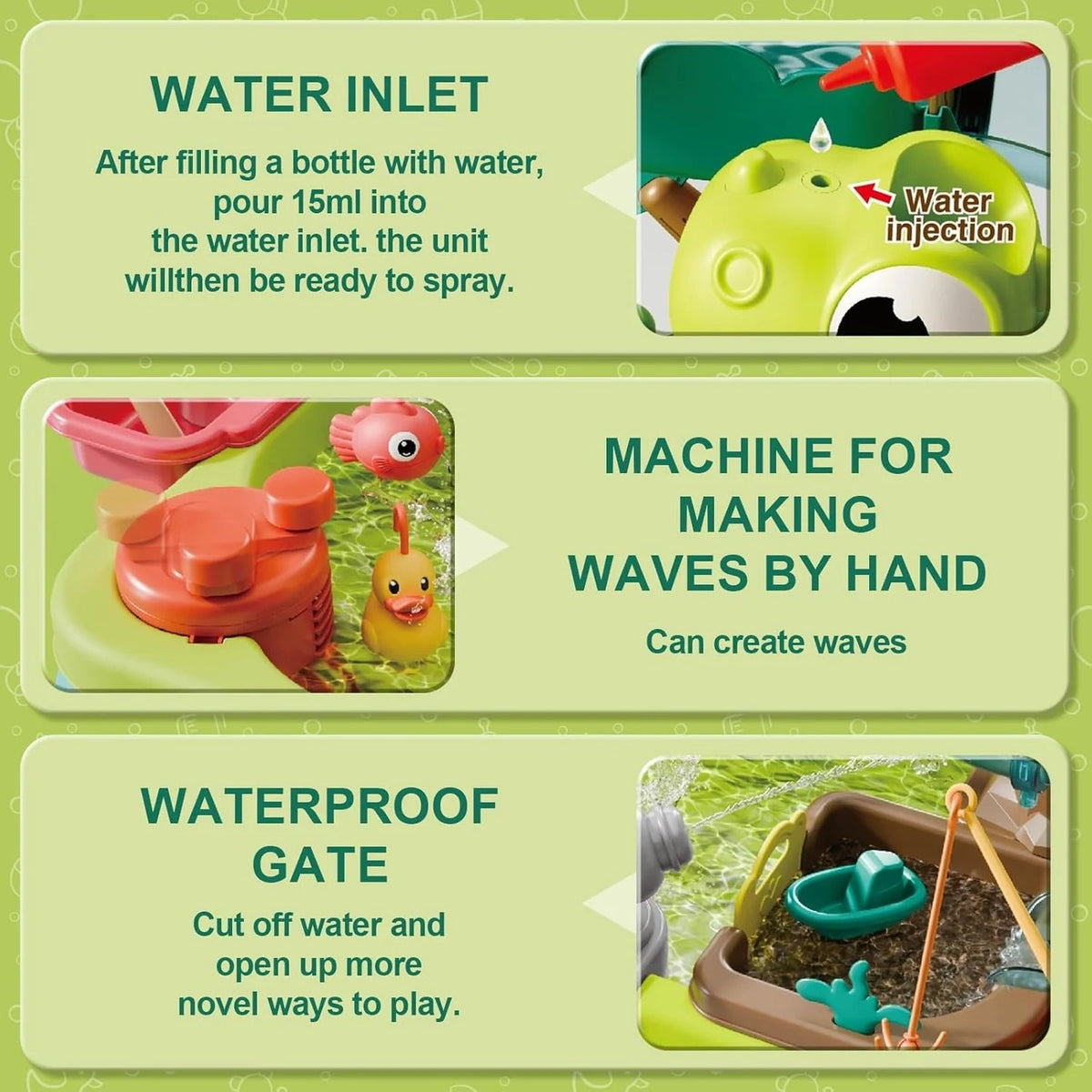 Toddler Water Table with Pump