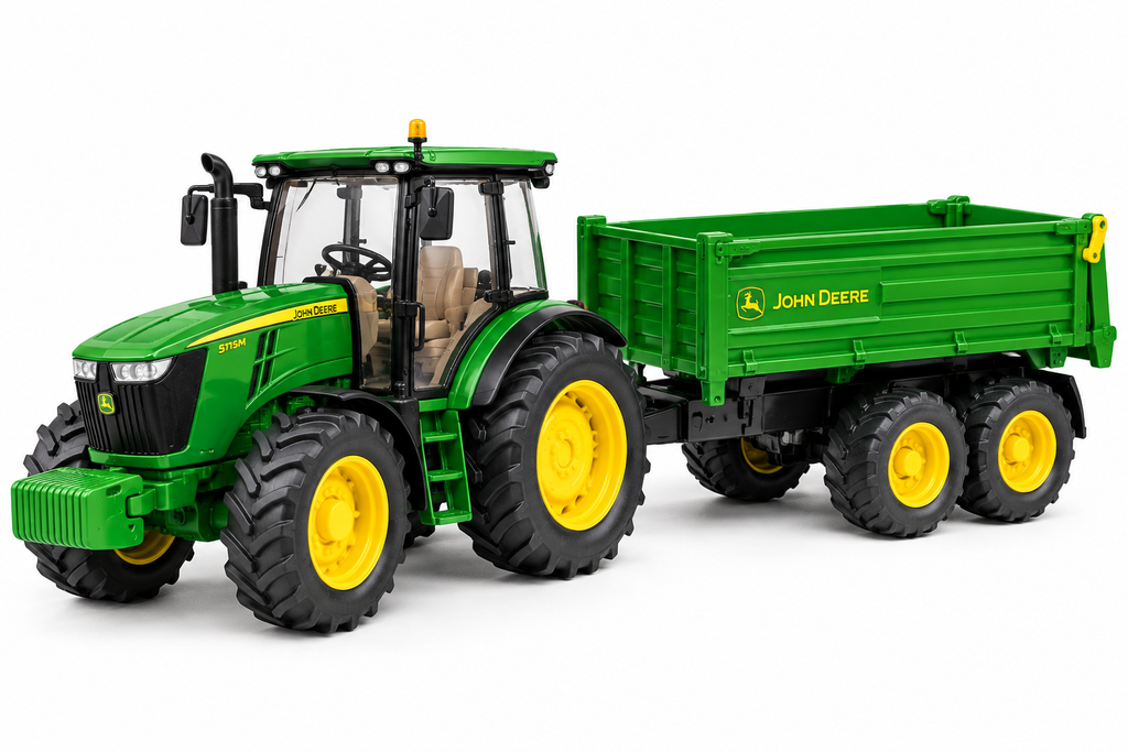 Clayton's Toys 1/16 Farm Tractor with Tipping Trailer